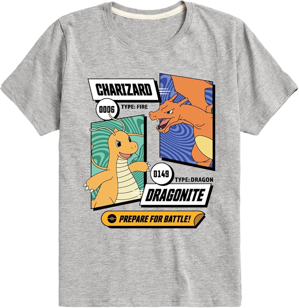 Amazon.com: HYBRID APPAREL - Pokémon Dragonite Charizard Prepare